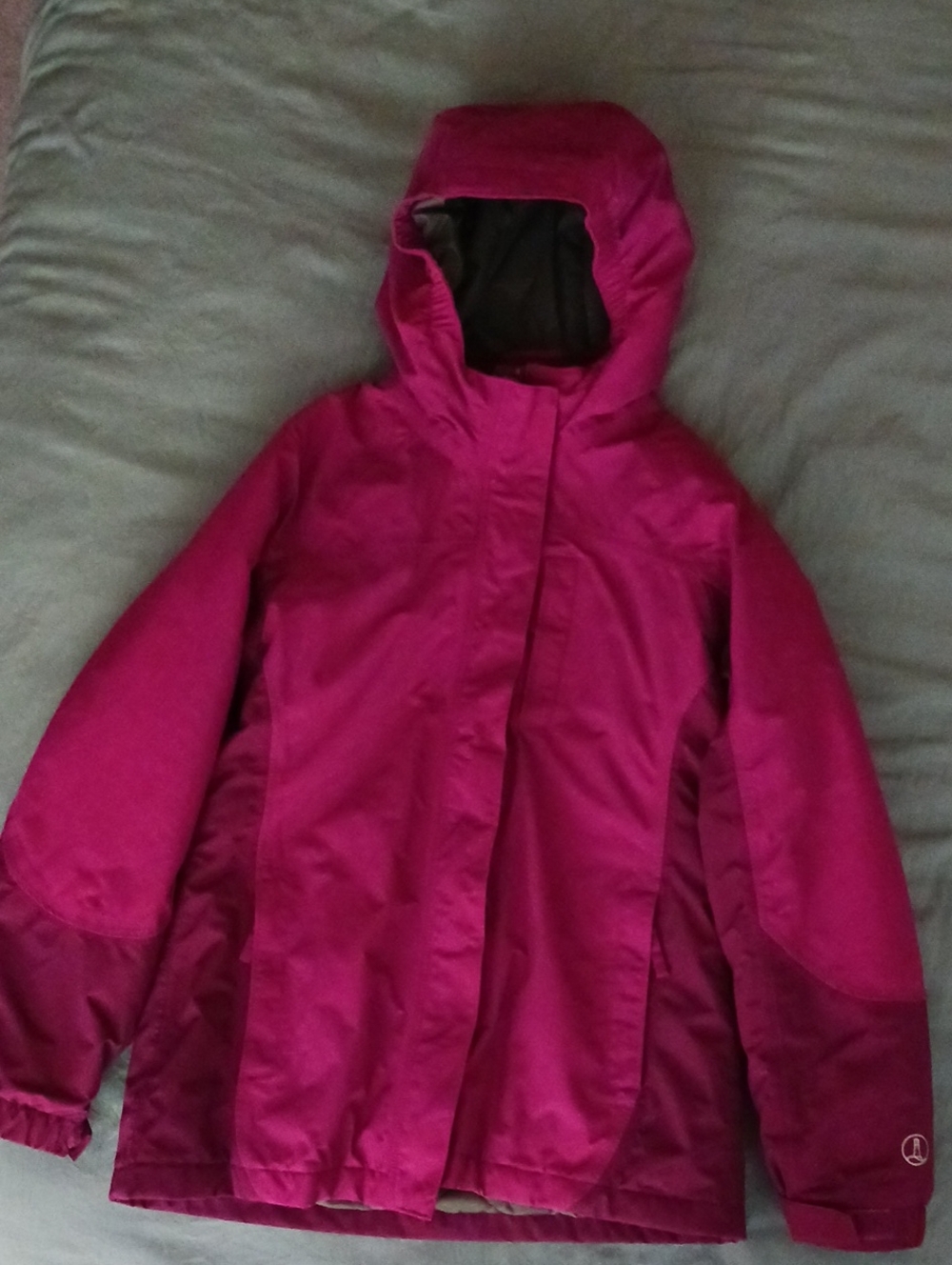 Lands' End Kids Squall Waterproof Insulated Hooded 3 In 1 Jacket